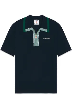 Casablanca Tennis Polo in Navy - Blue. Size L (also in M, S, XL/1X).