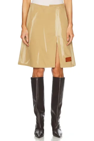Acne Studios Imary Skirt in Faded Ochre - Tan. Size 42 (also in ).