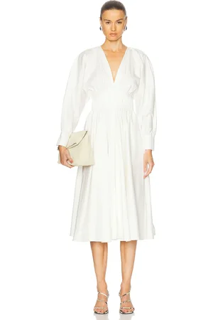 ALEXIS Viro Dress in White - White. Size L (also in M, S, XS).