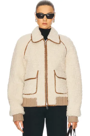 Fendi Fleece Jacket in Cream - Cream. Size 48 (also in ).