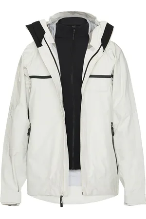 Whitespace 3-in-1 Performance 3L Jacket in Warm White & Black - White. Size L (also in M, S, XL/1X).