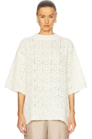 Loulou de Saison Antila Top in Ivory - Ivory. Size M (also in S, XS).