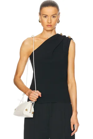 Bottega Veneta One Shoulder Top in Black - Black. Size 36 (also in 38, 40).