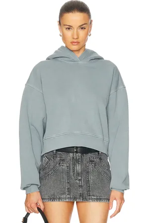 AGOLDE Mari Hoodie in Mineral - Slate. Size M (also in S, XS).
