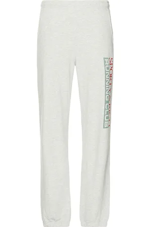 Sporty & Rich Finish Line Sweatpant in Heather Grey - Grey. Size L (also in M, S, XL/1X).