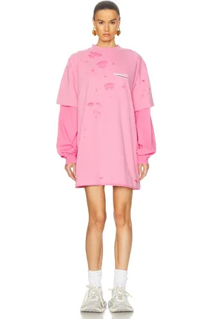 Balenciaga Camp Destroy Top in Dirty Pink - Pink. Size 1 (also in 2, 3, 4).