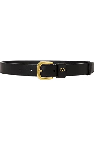 VALENTINO GARAVANI V Logo Signature 25 Belt in Nero - Black. Size 65 (also in 70, 75, 80, 85, 90).