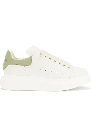 Alexander McQueen Oversized Sneaker in Off White & Green - White. Size 36 (also in 36.5, 37, 37.5, 38, 38.5, 39, 40).