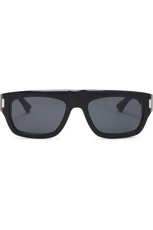 Saint Laurent Rectangular Sunglasses in Black - Black. Size all.