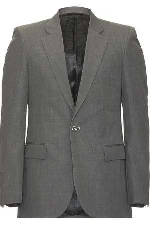 Givenchy Single Breasted Blazer Jacket in Medium Grey - Grey. Size 46 (also in 48, 50, 52).