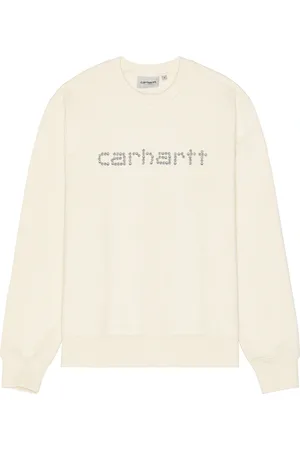 Carhartt Rivet Script Sweatshirt in Natural - Cream. Size L (also in M, S, XL/1X).