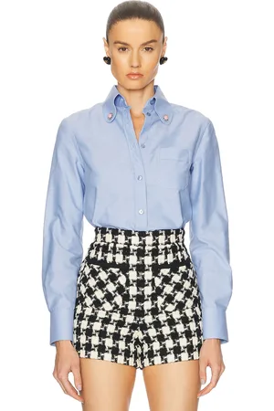 VALENTINO Cotone Shirt in Dark Azzurro - Blue. Size 36 (also in ).