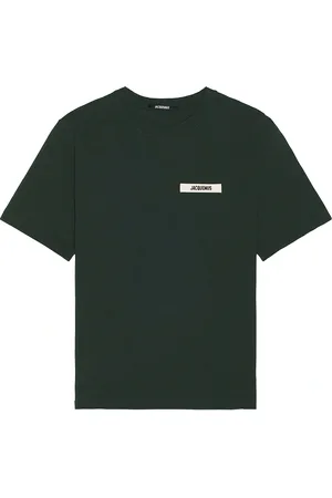 Jacquemus Le T-Shirt Gros Grain in Dark Green - Dark Green. Size S (also in XL/1X).