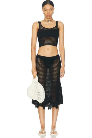 Akoia Swim Haya Skirt Set in Black - Black. Size L (also in XS).