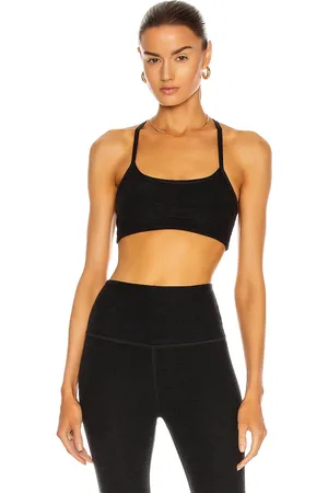Beyond Yoga Spacedye Slim Racerback Bra in Darkest Night - Black. Size XS (also in ).