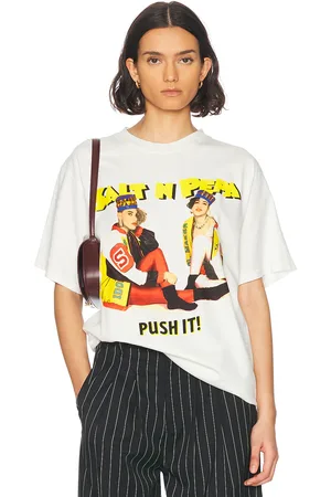 Philcos Salt-N-Pepa Push It Boxy Tee in Cream Pigment - Cream. Size L (also in XL/1X).