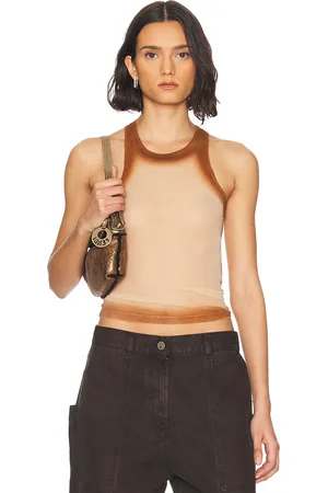 The Attico Tank Top in Pale Pink - Nude. Size 36 (also in 44).