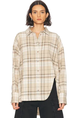The Attico Button Up Shirt in Beige - Beige. Size 38 (also in 40, 42, 44).