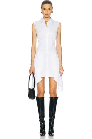 Helmut Lang Bustier Dress in White - White. Size 0 (also in 10, 2, 4, 8).