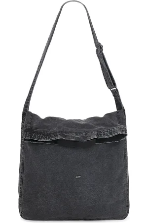 OUR LEGACY Sling Bag in Black Enzyme Canvas - Black. Size all.