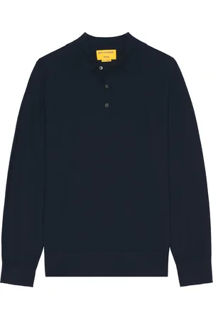 Guest In Residence Airy Polo in Midnight - Navy. Size M (also in S, XL).