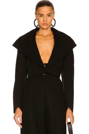 Alaïa Hooded Short Jacket in Noir - Black. Size 42 (also in ).