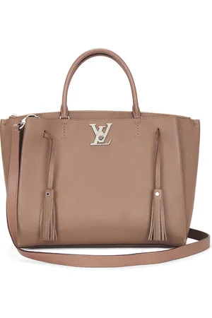 LOUIS VUITTON Lockmeto Tote Bag in Beige - Brown. Size all.