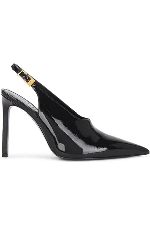 Retrofete Celia Leather Slingback in Black - Black. Size 36 (also in 39).