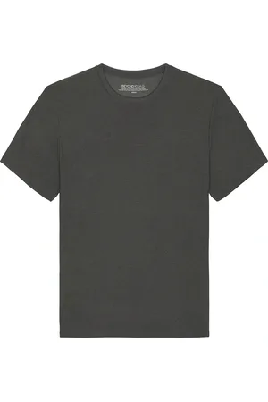 Beyond Yoga Always Beyond Crew Tee 2.0 in True Grey Heather - Grey. Size L (also in M, S).