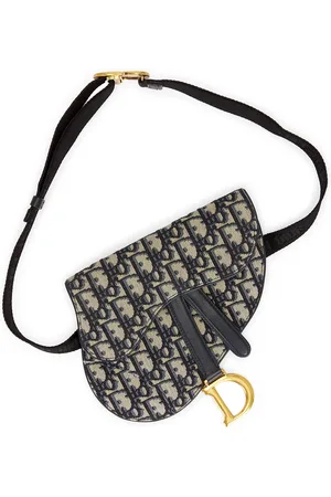 Dior Oblique Trotter Saddle Waist Bag in Navy - Navy. Size all.