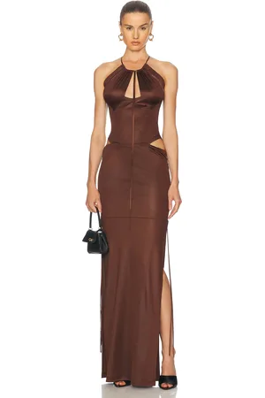KNWLS CU Dress in Brown Burn - Brown. Size L (also in ).