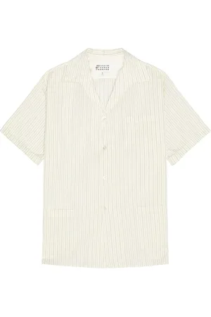 Maison Margiela Short-Sleeved Shirt in Ecru - Cream. Size 50 (also in ).