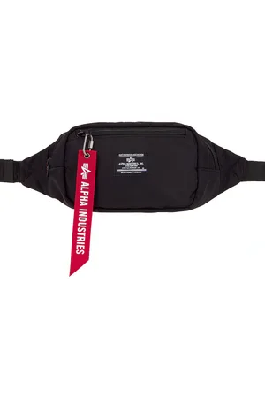 Alpha Industries Crew Waist Bag in Black - Black. Size all.