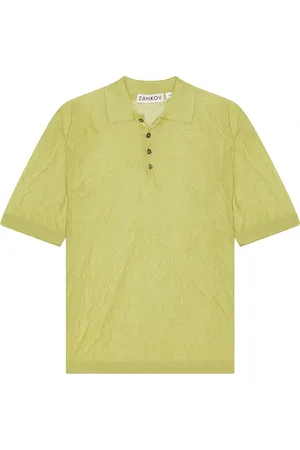 ZANKOV Luke Polo in Peridot - Mint. Size M (also in S, XL/1X).