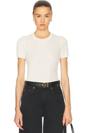 NILI LOTAN Zandra Sweater Top in Ivory - Ivory. Size L (also in S, XS).