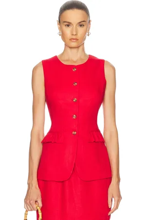 POSSE Matilda Vest in Red - Red. Size L (also in XS).