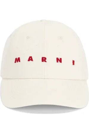 Marni Logo Cap in Bone - Cream. Size L (also in M).