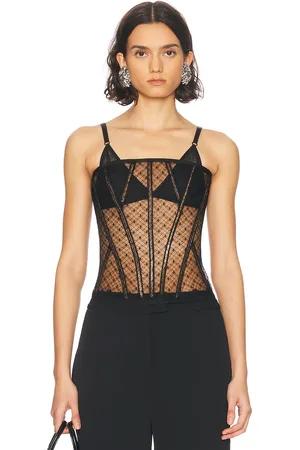 Dolce & Gabbana Strapless Corset Top in Black - Black. Size 36 (also in 38, 40, 42).