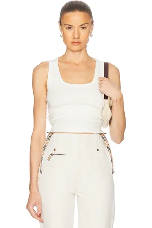 Burberry Tie Side Tank Top in Chalk - White. Size L (also in XS).