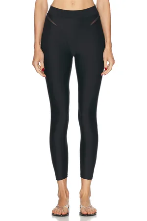 alo Airlift High Waist 7/8 Rebel Legging in Black - Black. Size L (also in M, S).