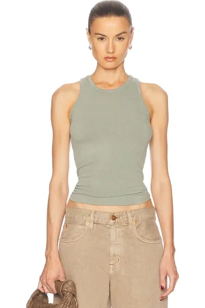 SABLYN Jameela Tank Top in Eucalyptus - Sage. Size L (also in M, S, XS).