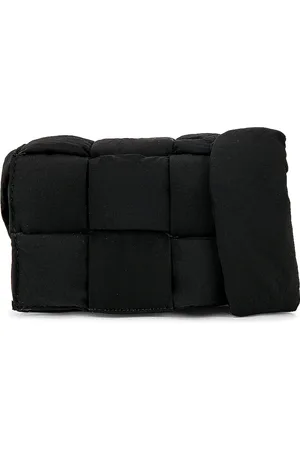 Bottega Veneta Padded Candy Cassette Bag in Black & Silver - Black. Size all.