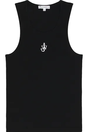J.W.Anderson Anchor Embroidery Vest in Black - Black. Size L (also in XL).