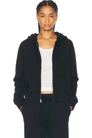 NILI LOTAN Callie Zip Up Hoodie in Dark Navy - Navy. Size M (also in S).