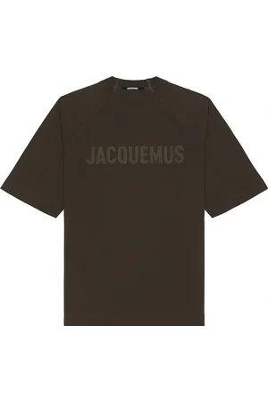 Jacquemus Le T-Shirt Typo in Multi Brown - Brown. Size M (also in S, XL/1X).