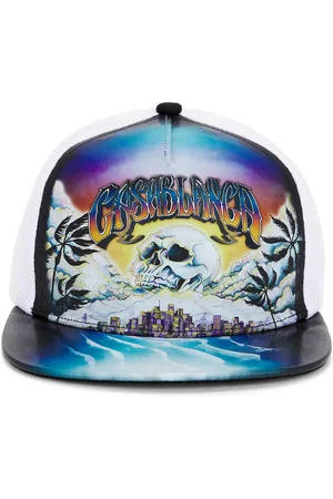 Casablanca Le Premonition Printed Trucker Cap in Black - Black. Size all.