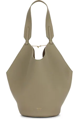 Khaite Lotus Small Tote Bag in Sage - Sage. Size all.