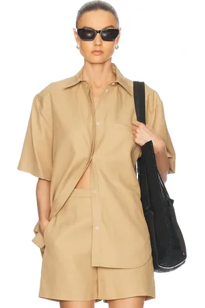 Loulou de Saison Moheli Shirt in Dune - Beige. Size 36 (also in 38).