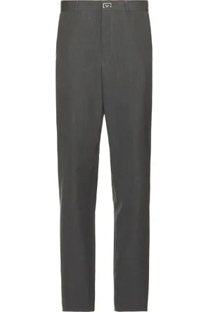 Givenchy New Metal Detail Pants in Medium Grey - Grey. Size 46 (also in 48, 50, 52).