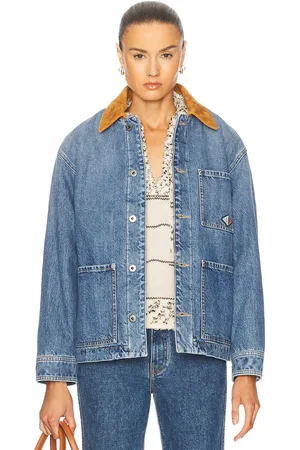 Bottega Veneta Padded Denim Jacket in Mid Blue - Blue. Size 36 (also in 38, 40).